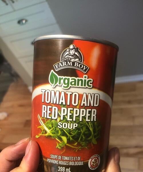 Confezione di Farm boy tomato and red pepper soup
