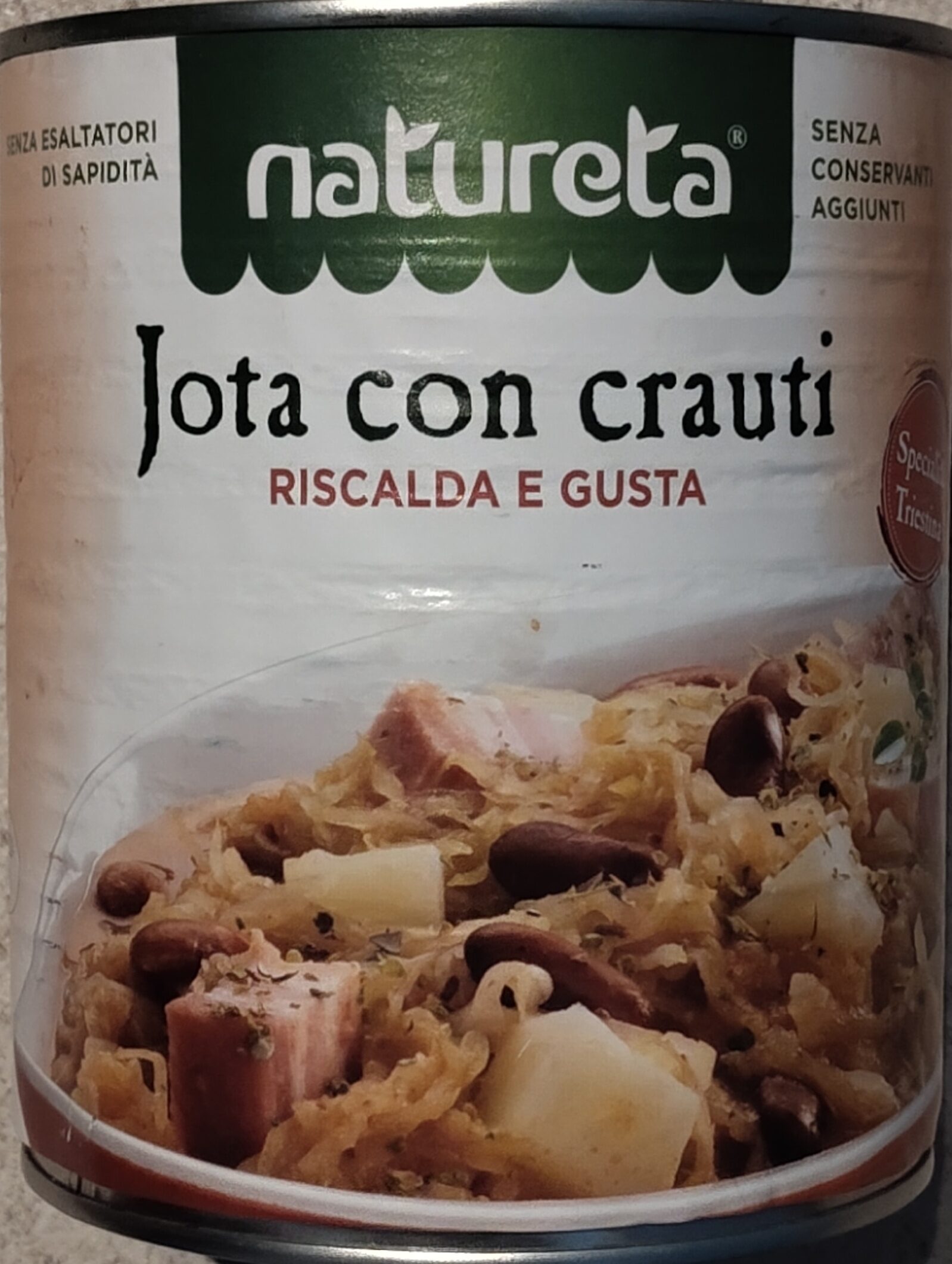 Confezione di Jota con crauti