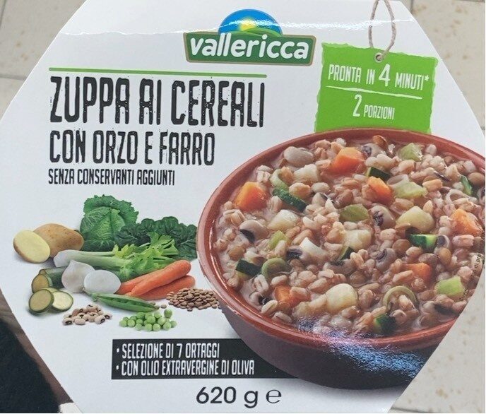 Confezione di Zuppa ai cereali con Orzo e Farro