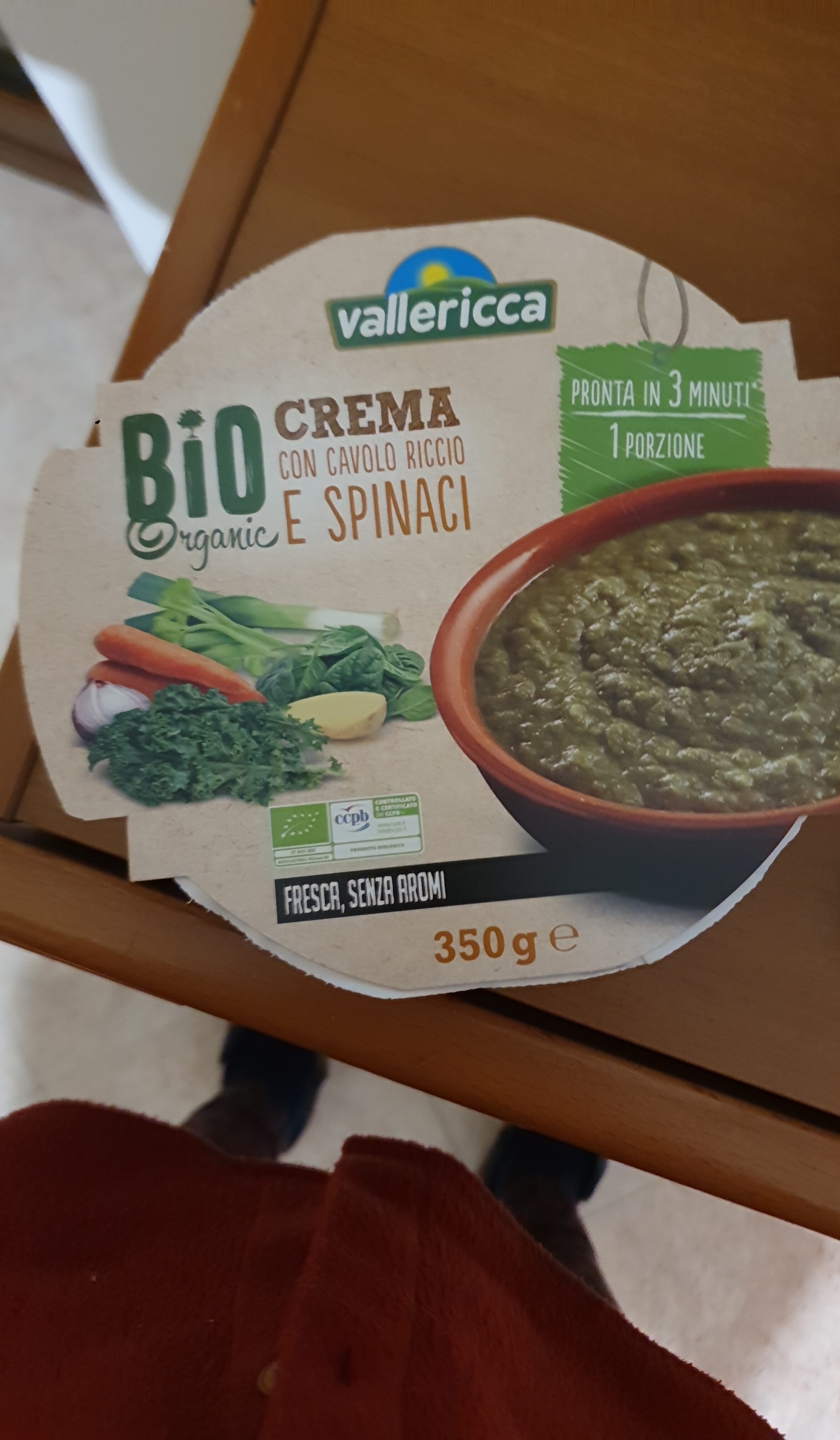 Confezione di Crema con cavolo Riccio e spinaci