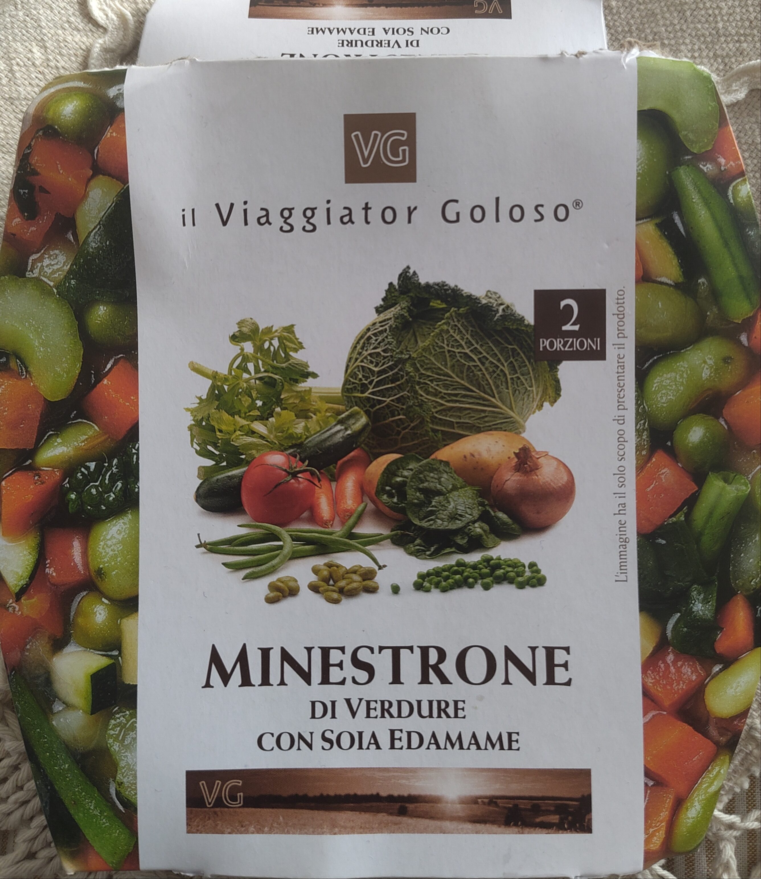 Confezione di Minestrone di verdure con soia edamame