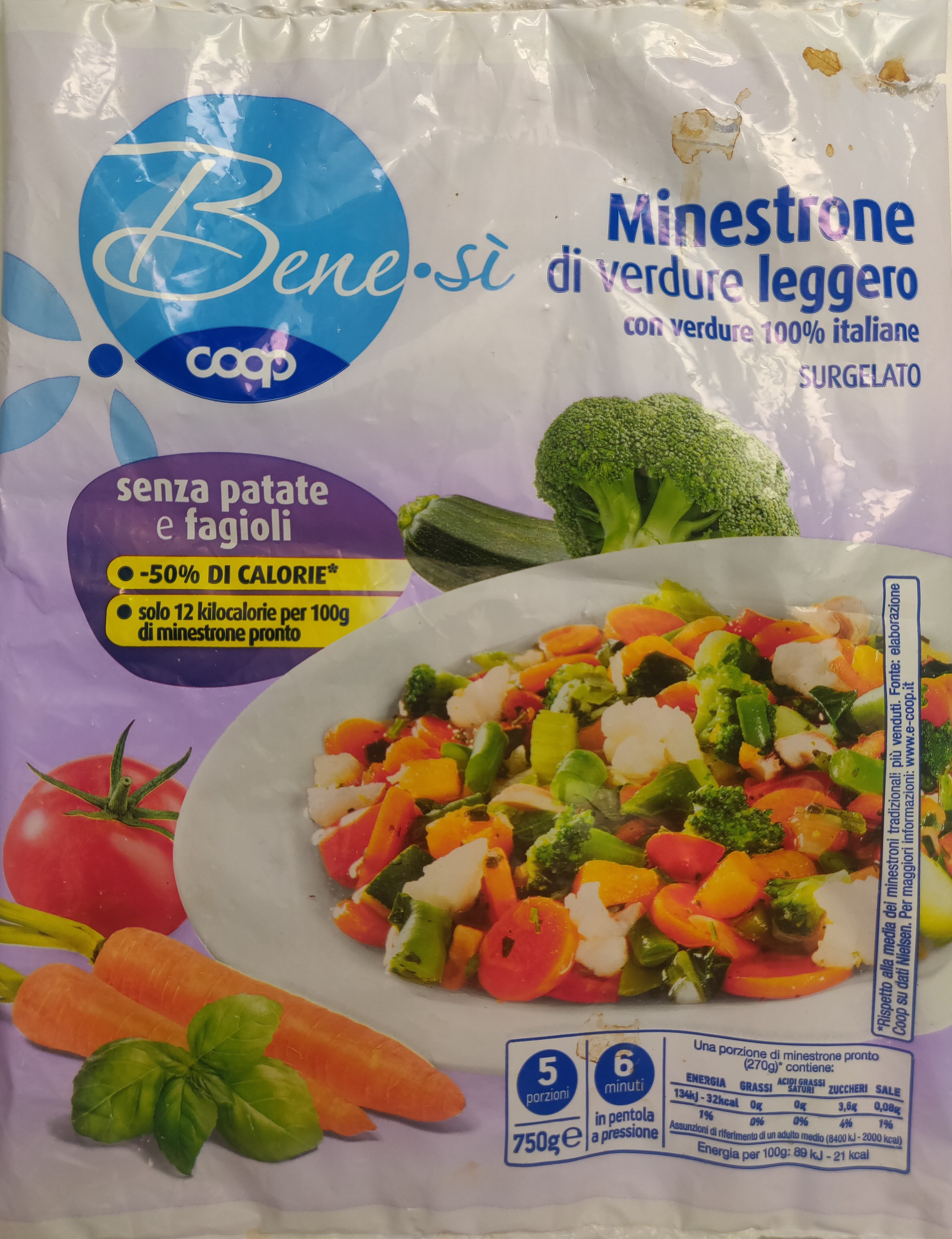 Confezione di Minestrone di verdure leggero