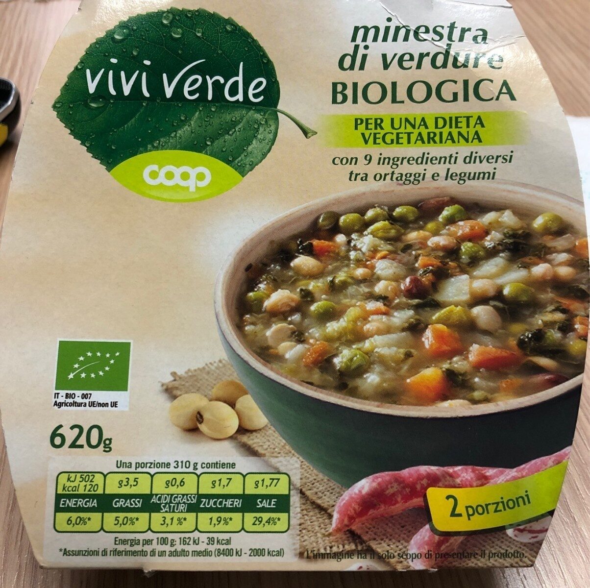 Confezione di Minestra di verdure biologica
