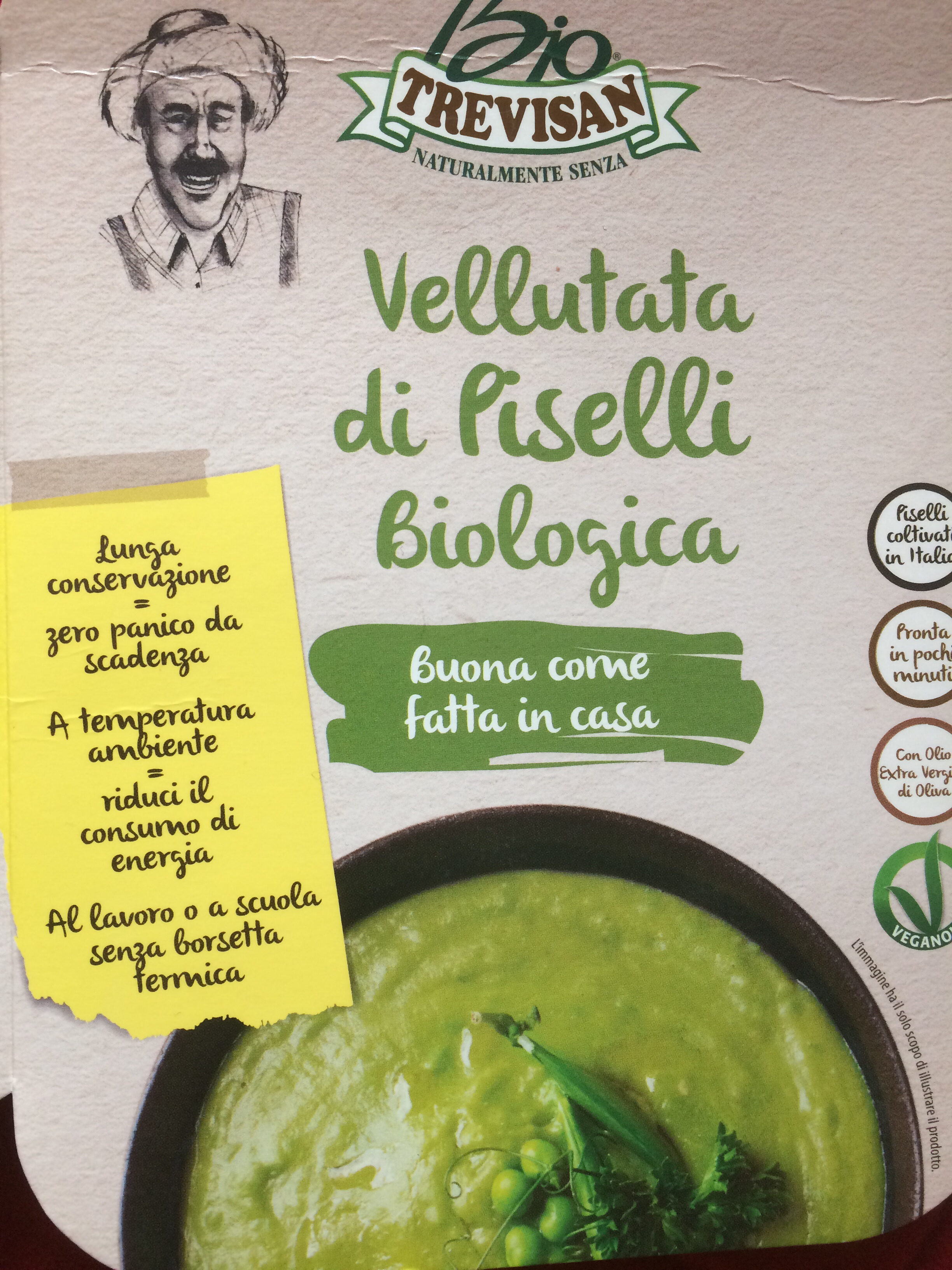 Confezione di Vellutata di Piselli Biologica