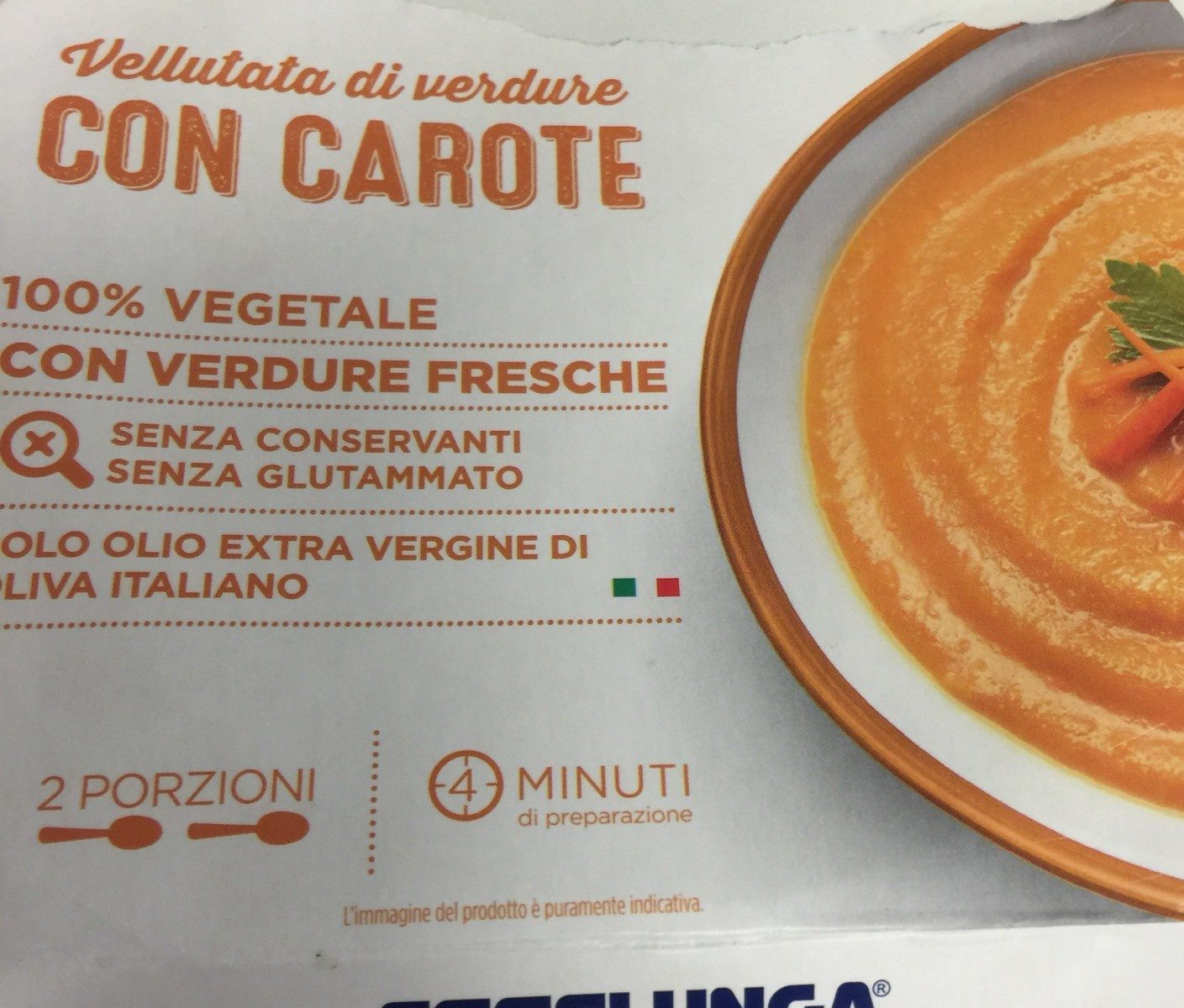 Confezione di Vellutata di verdure con carote