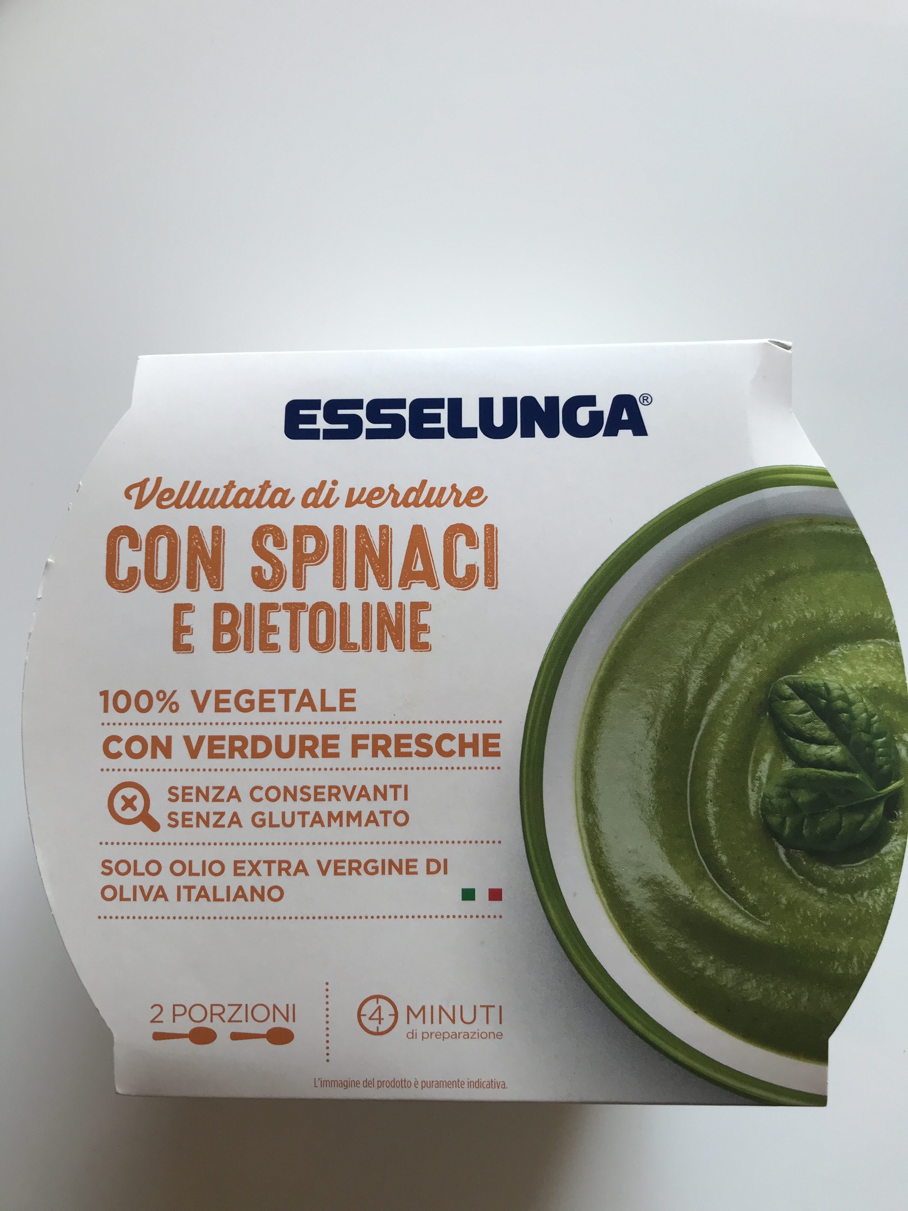 Confezione di Vellutata di verdure con spinaci e bietoline