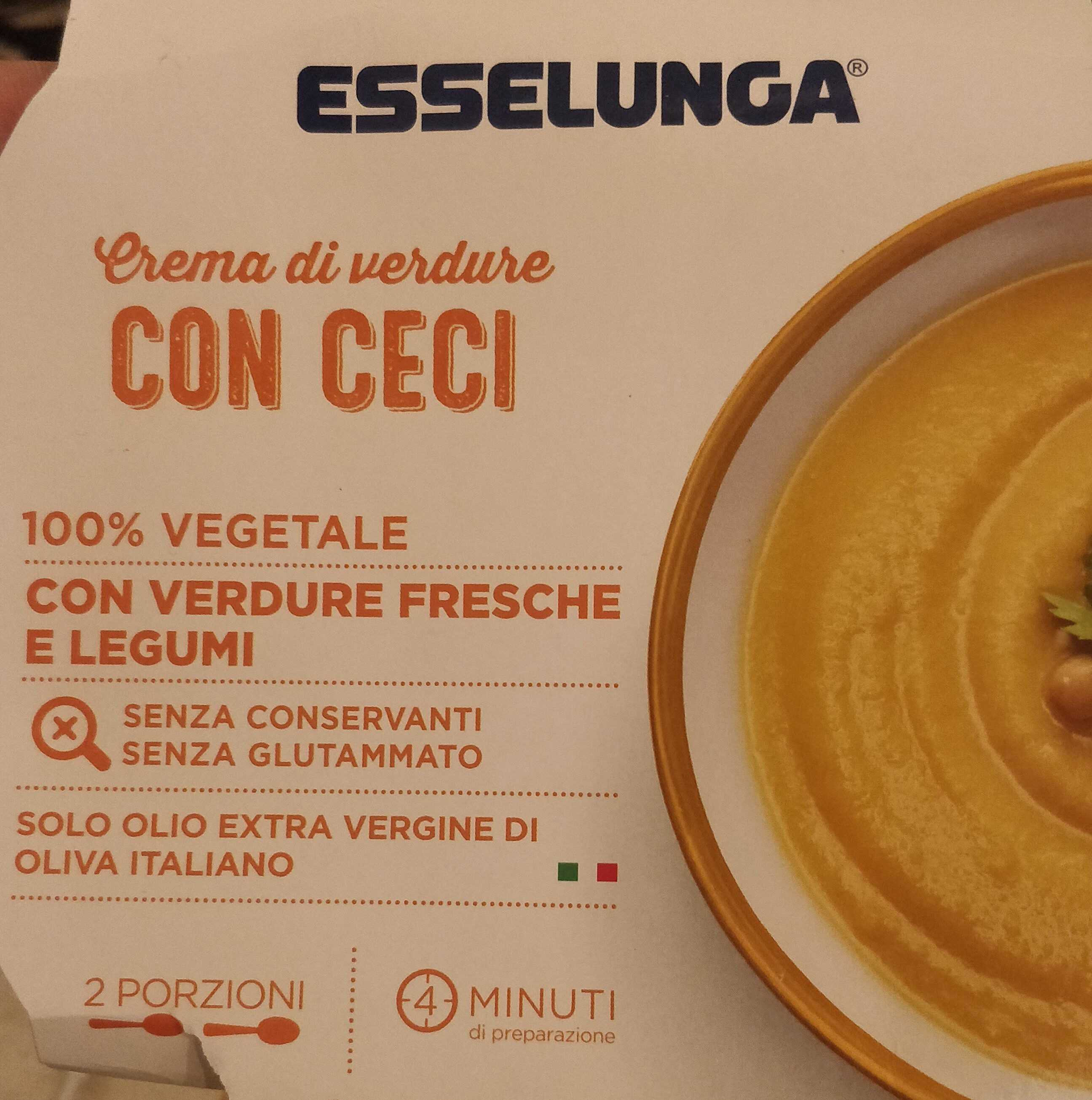 Confezione di Crema di verdure con ceci