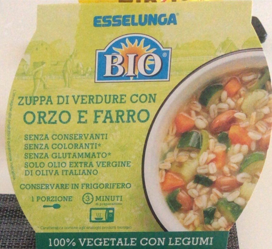 Confezione di Zuppa di verdure con orzo e farro