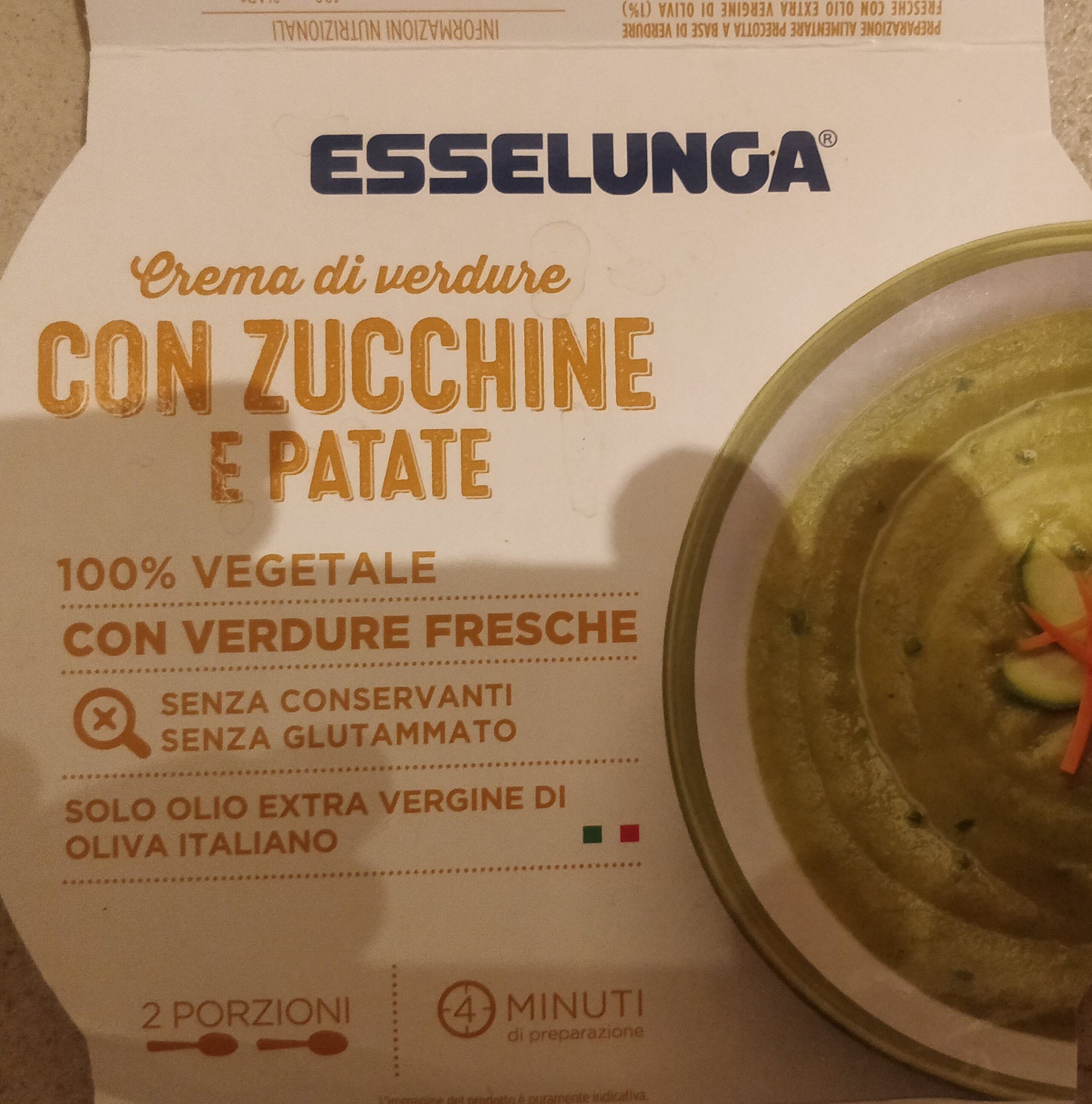 Confezione di Crema di verdure con zucchine e patate