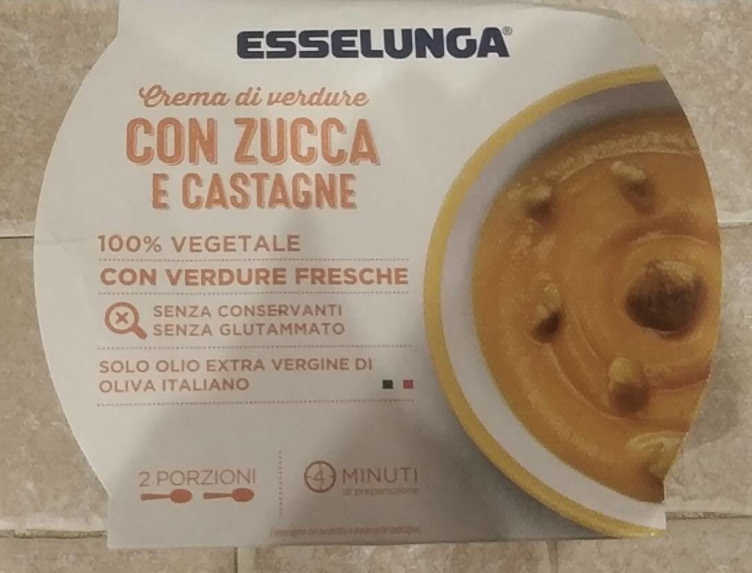Confezione di Crema di verdure con zucca e castagne