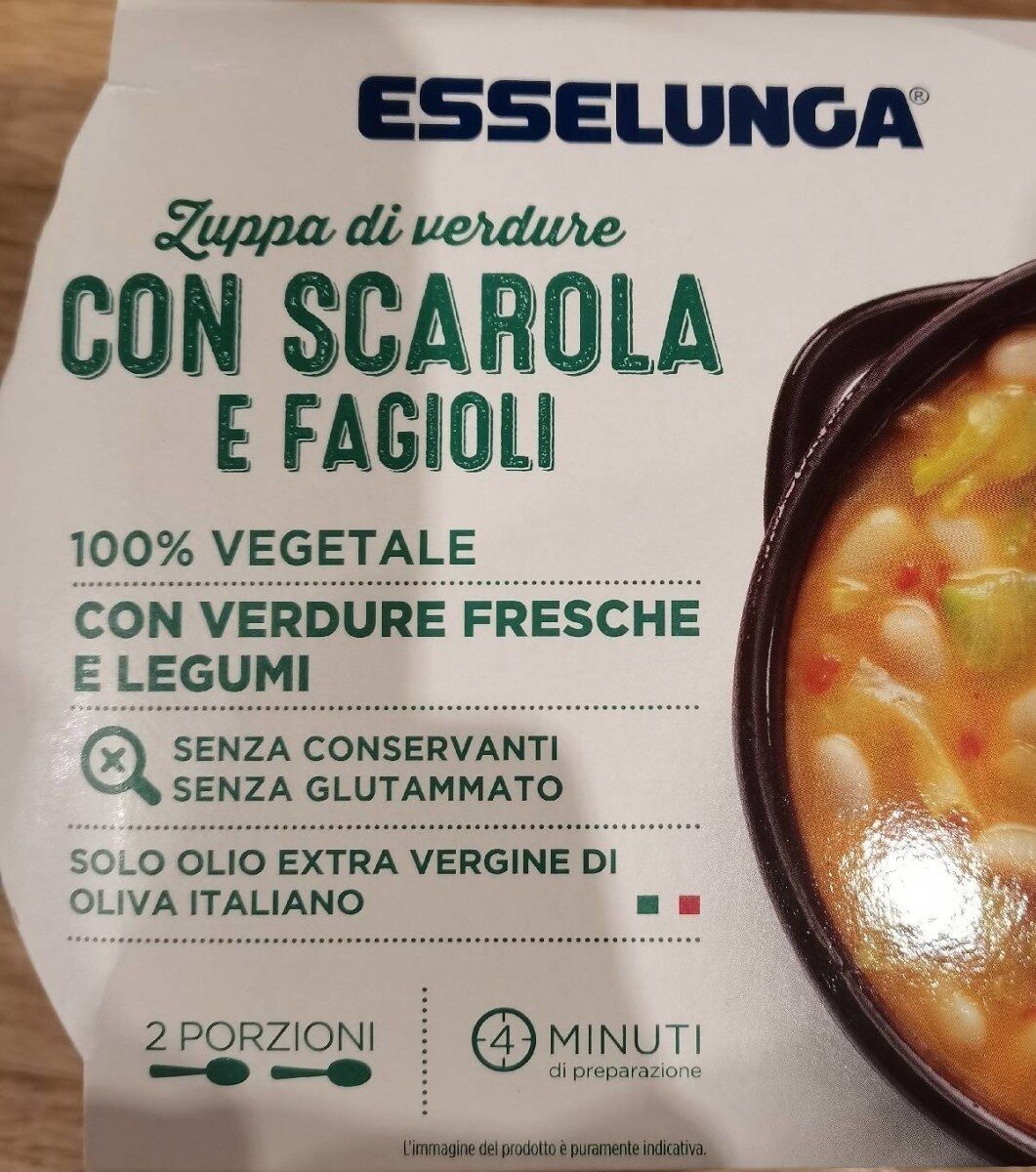 Confezione di Zuppa di verdure con scarola e fagioli