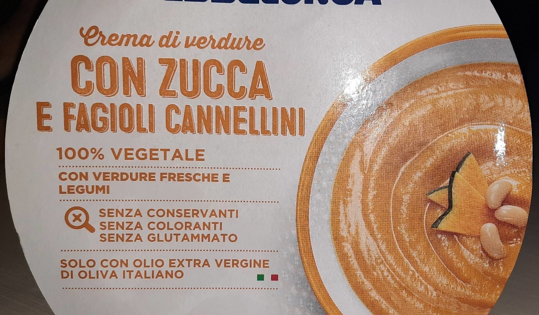 Confezione di Crema di verdure con zucca e fagioli