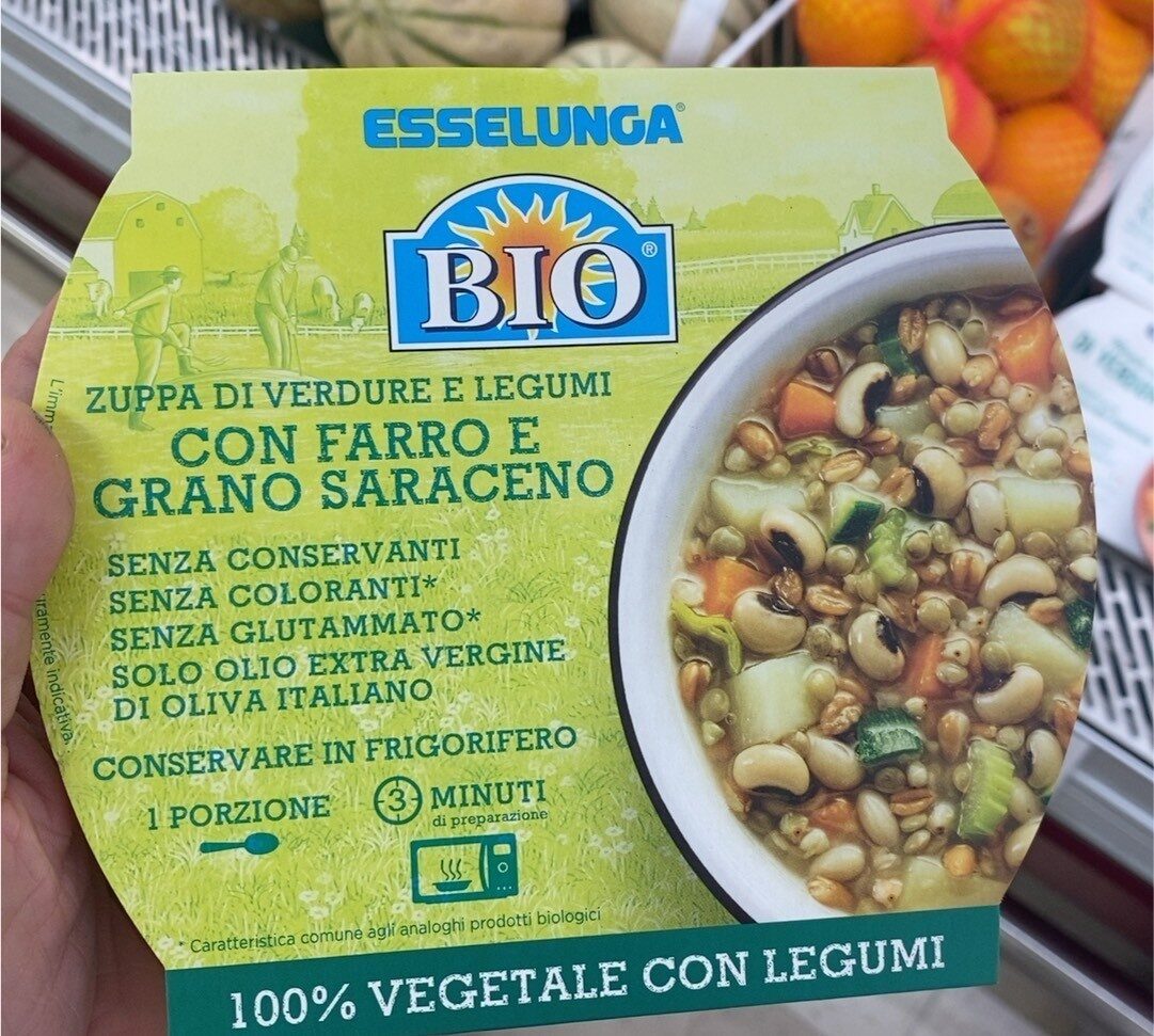 Confezione di Zuppa di verdure e legumi con farro e grano saraceno