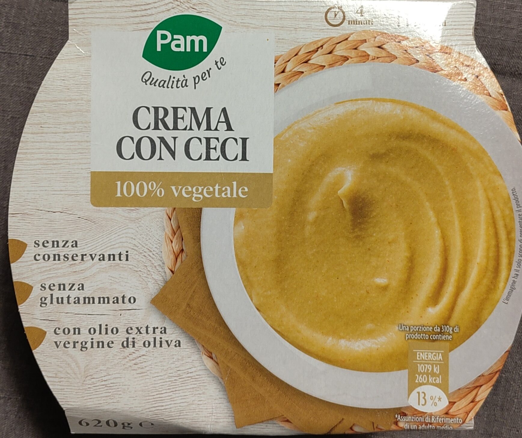 Confezione di Crema con ceci