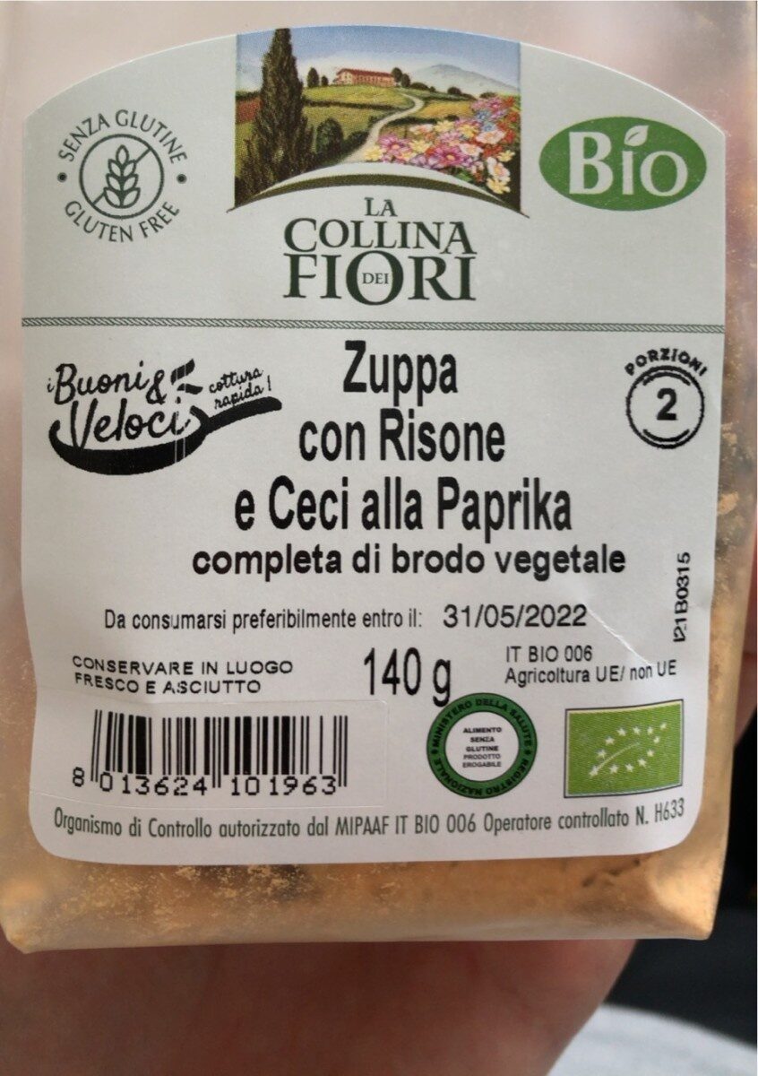 Confezione di Zuppa com risone e ceci alla paprika