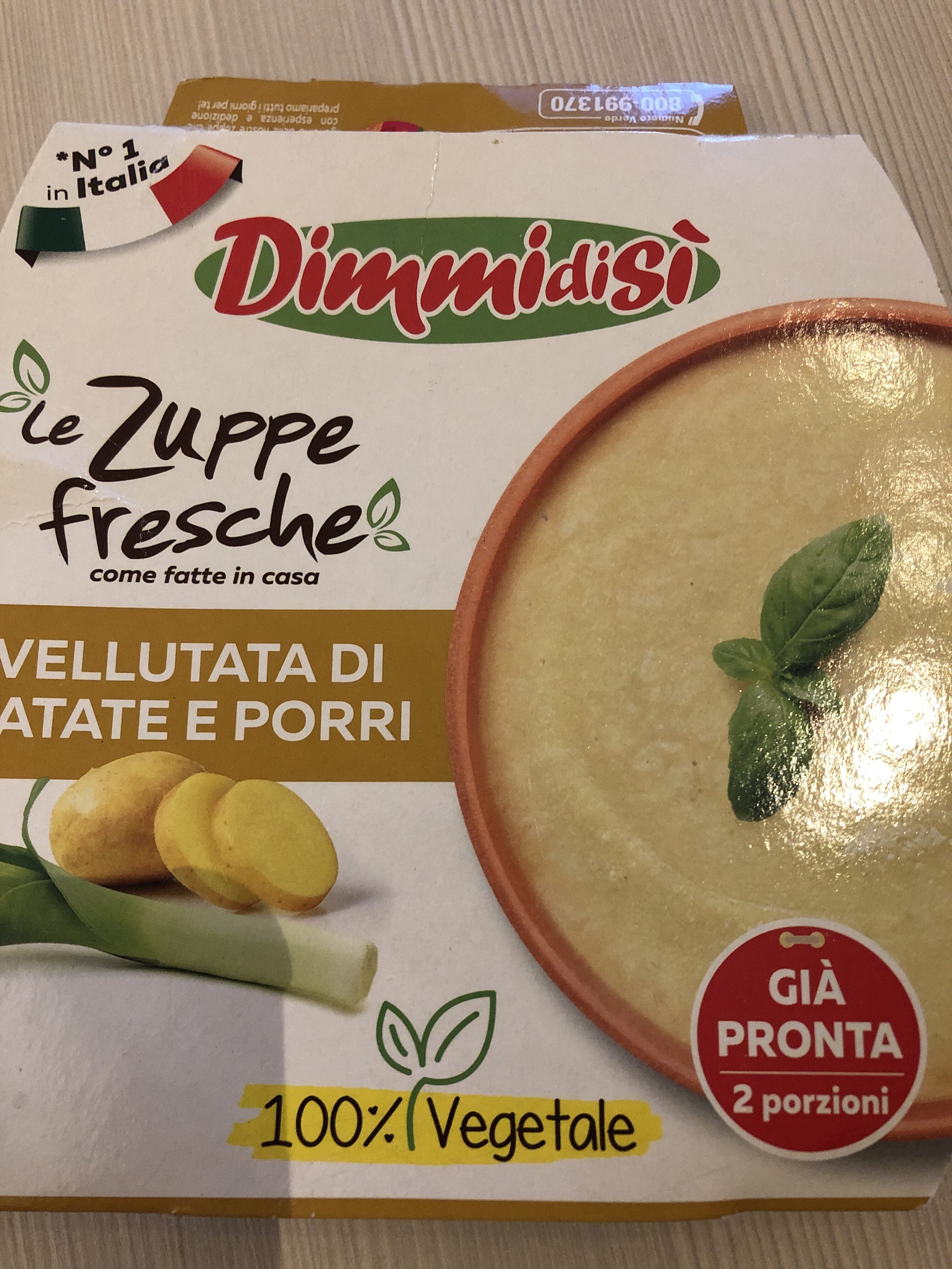 Confezione di Dimmi di sì vellutata di patate e porri