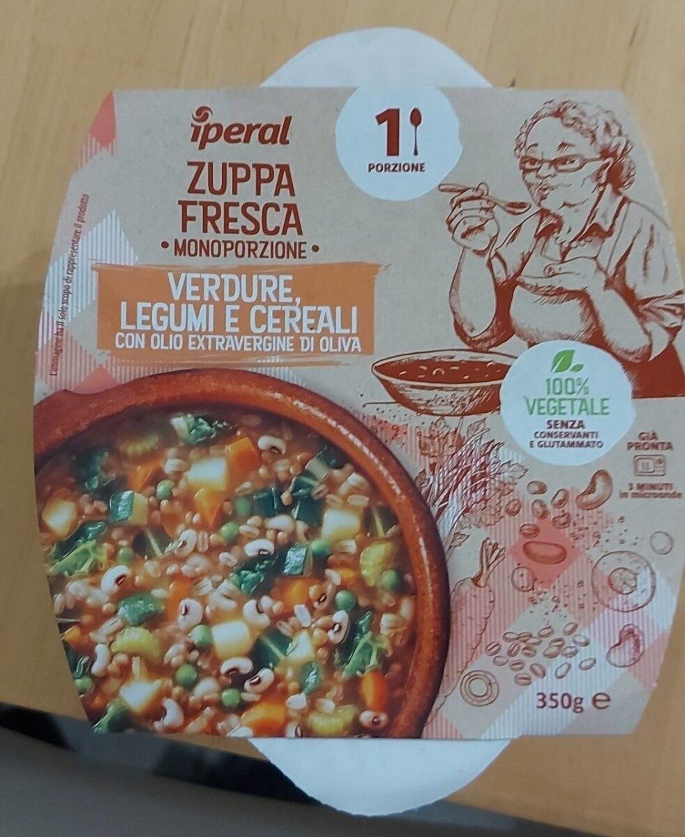 Confezione di Zuppa fresca verdure legumi e cereali