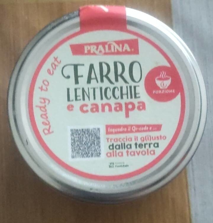 Confezione di Farro lenticchie e canapa