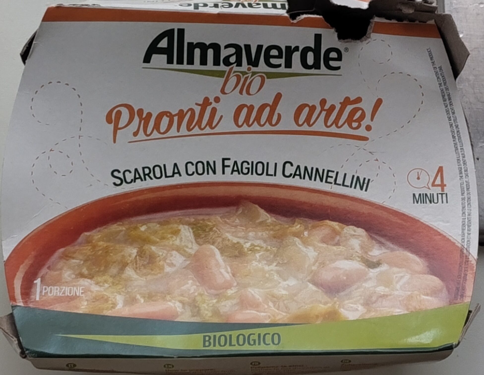 Confezione di Scarola con fagioli e cannellini