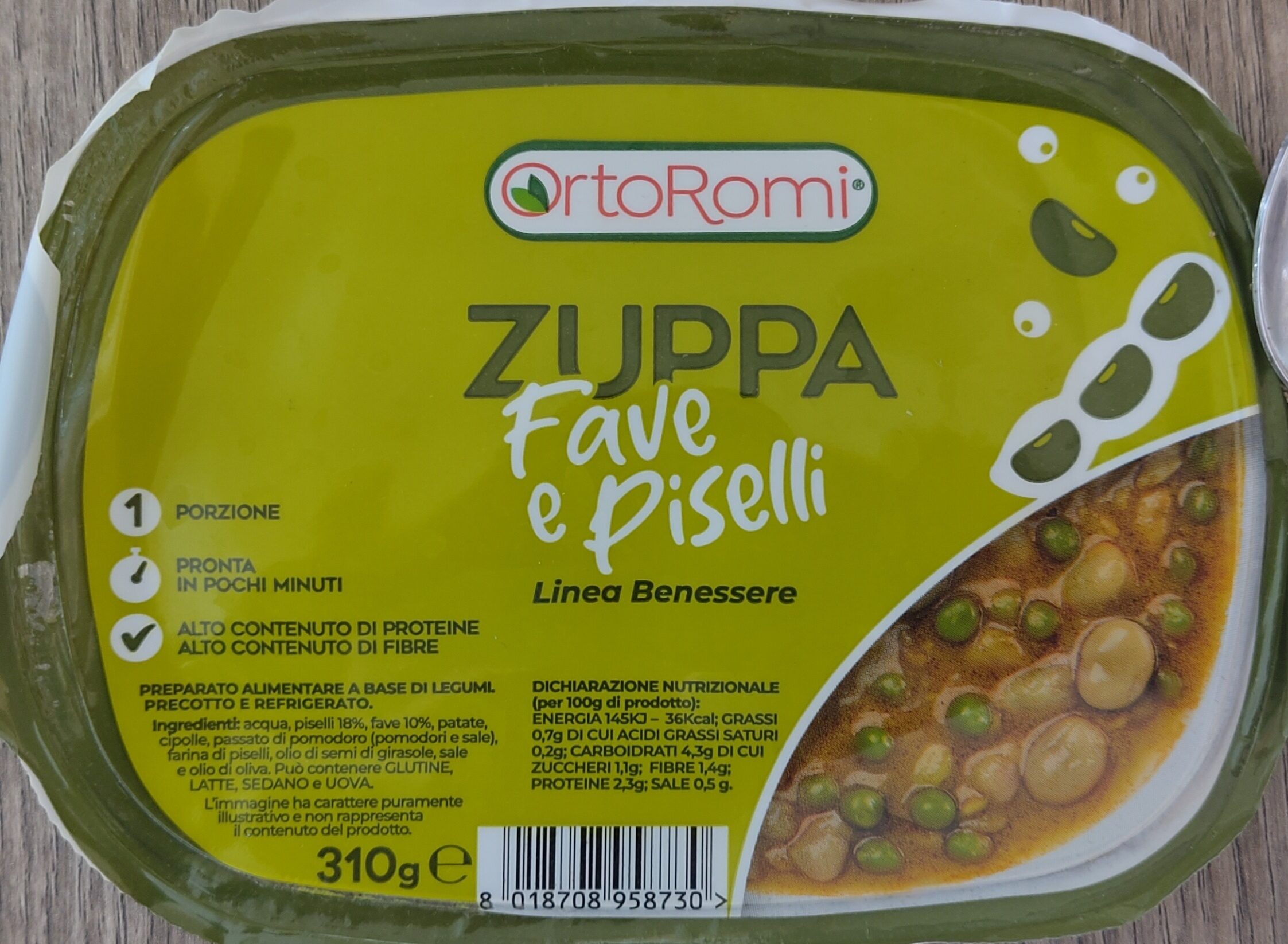 Confezione di Zuppetta di fave e piselli