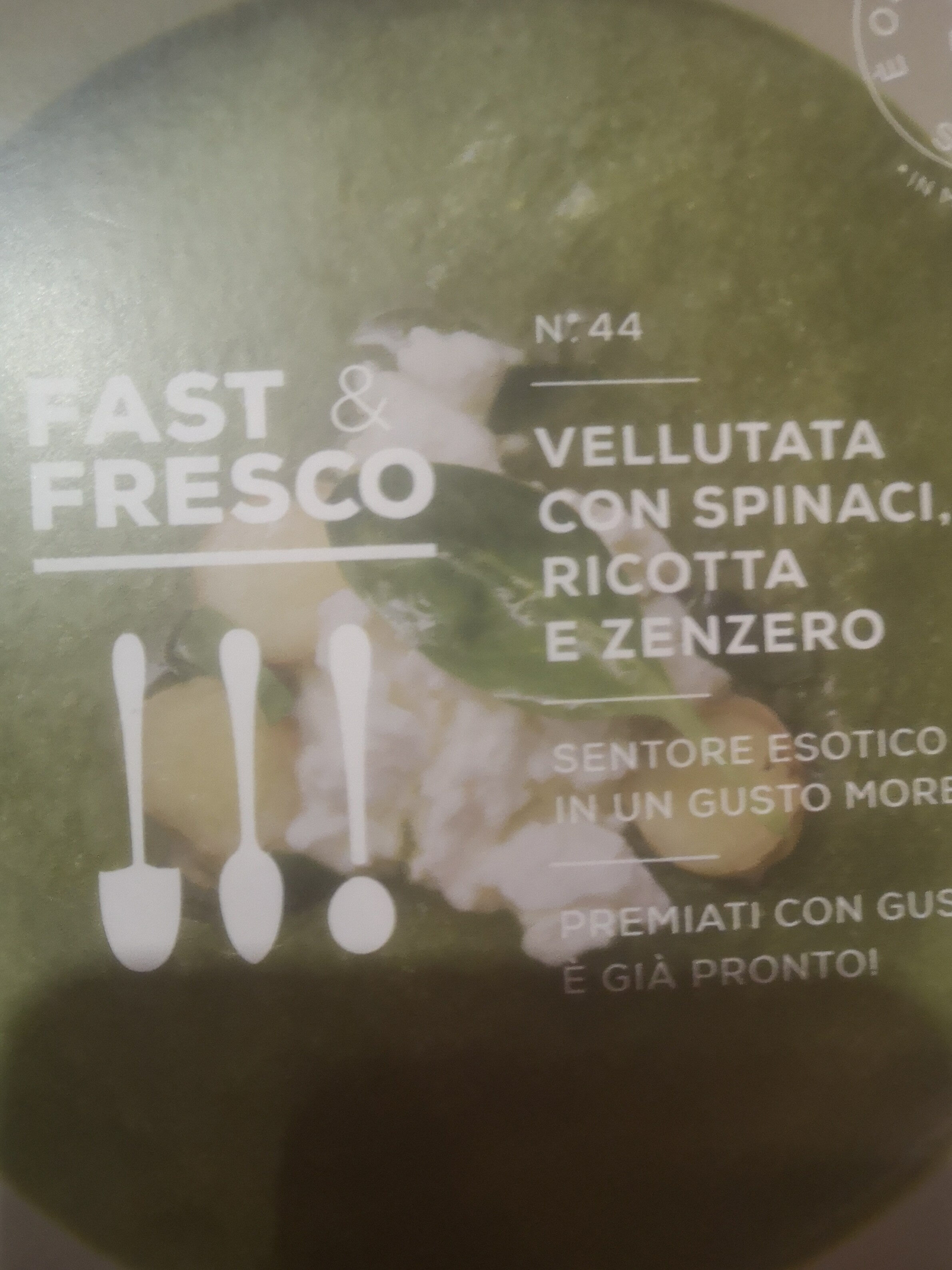 Confezione di Vellutata con spinaci ricotta e zenzero