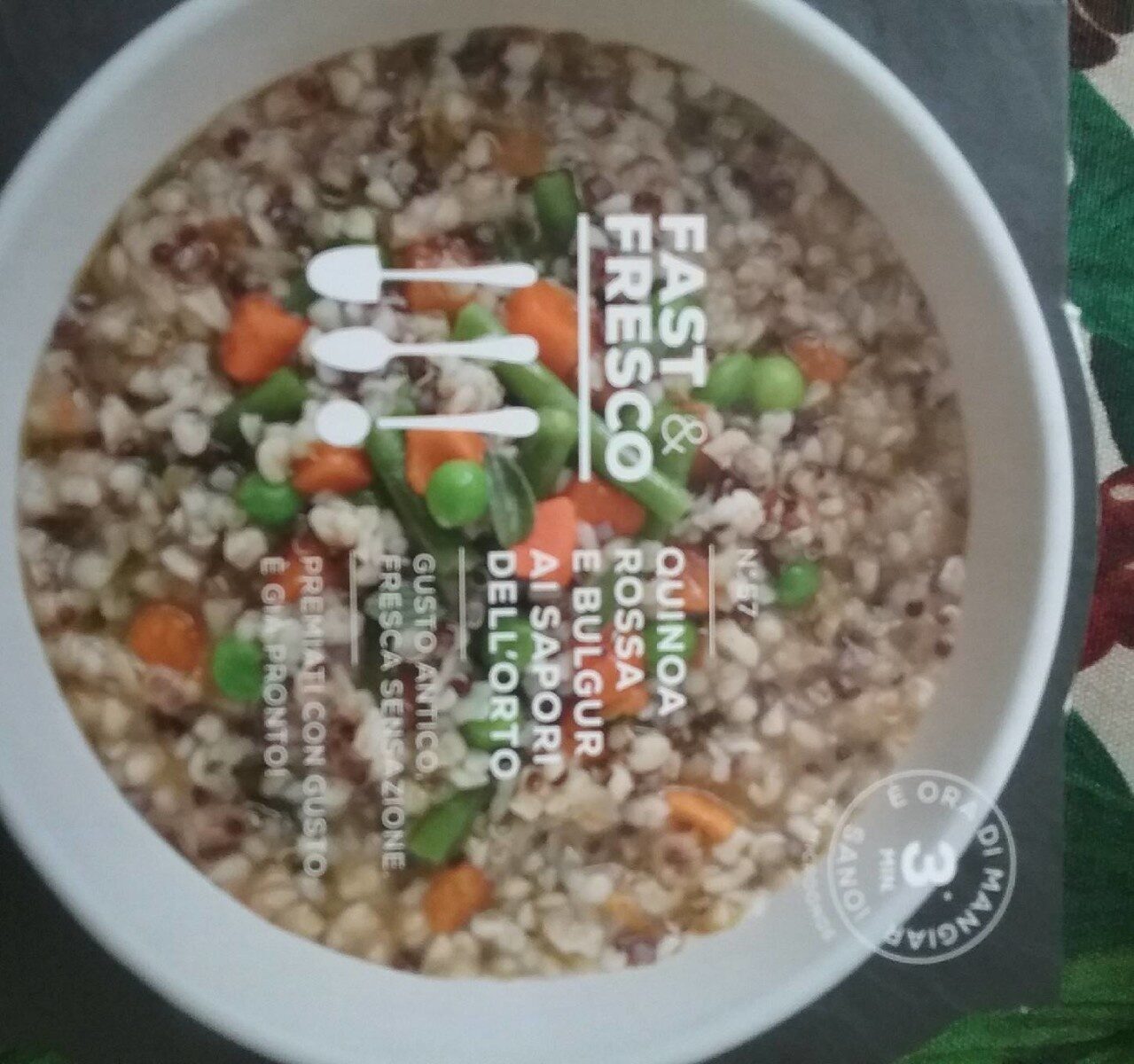 Confezione di Quinoa rossa e bulgur sapori dell'orto