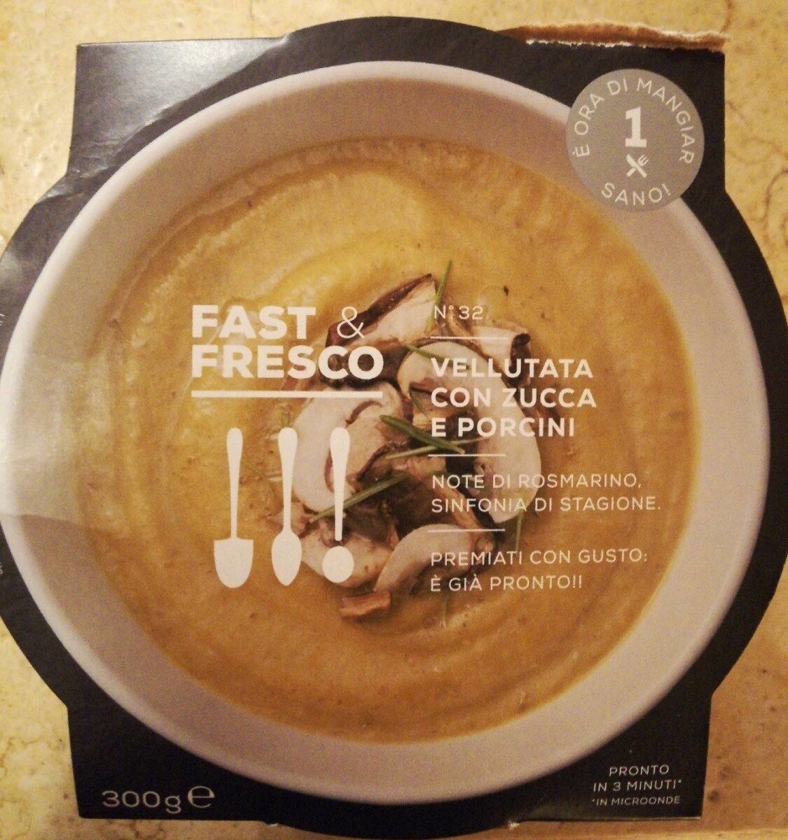 Confezione di Vellutata con zucca e porcini