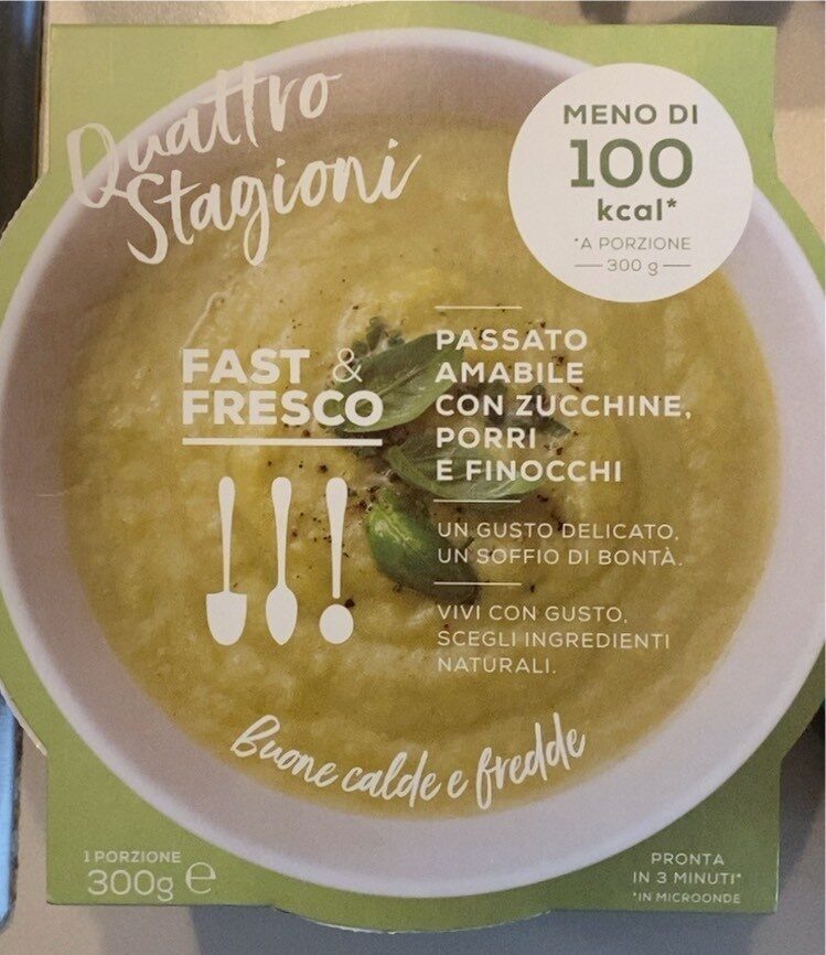Confezione di Fast&Fresco passato zucchine, porri e finocchi