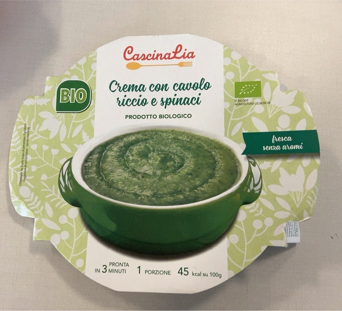 Confezione di Crema con cavolo riccio e spinaci