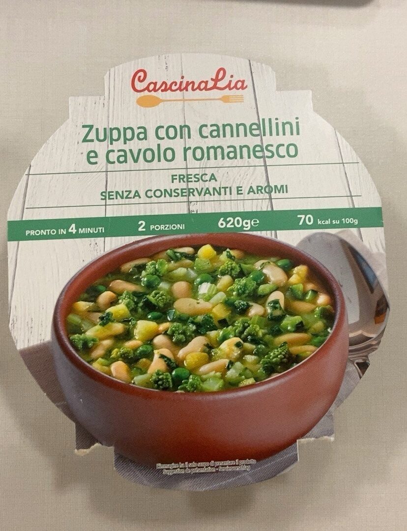 Confezione di Zuppa con cannellini e cavolo romanesco