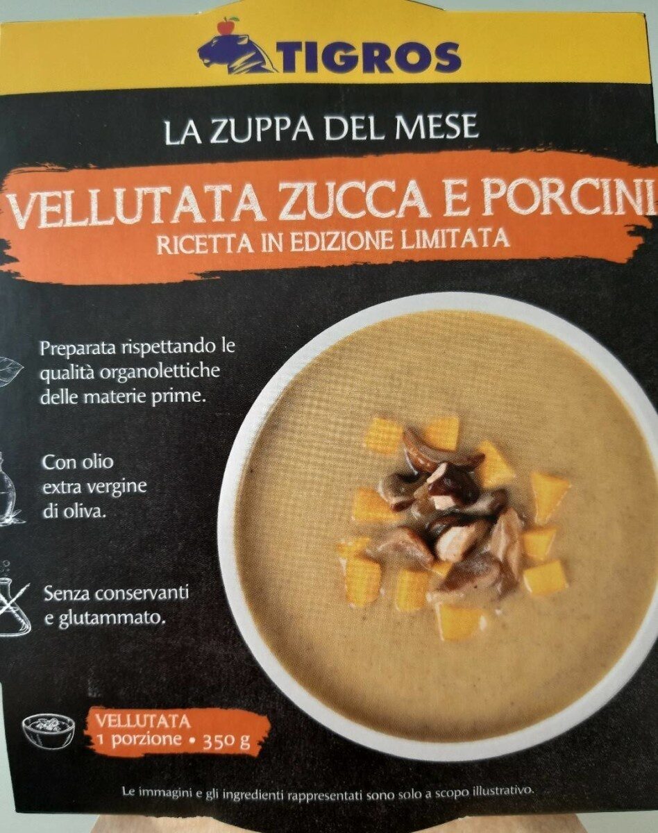 Confezione di Vellutata con zucca e porcini