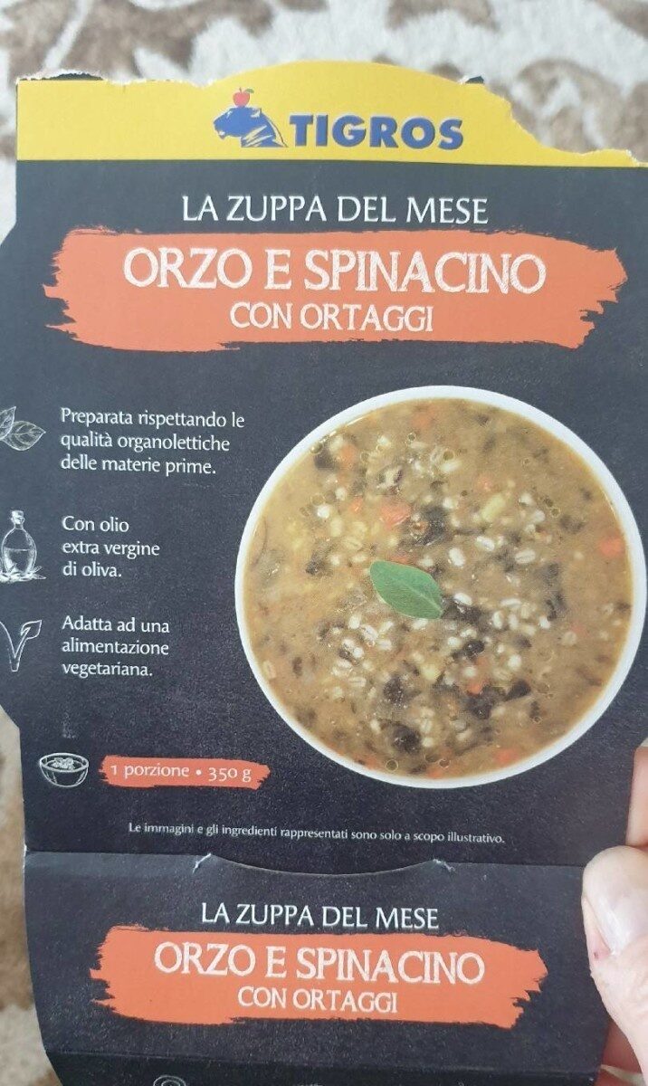 Confezione di Orzo e spinacino con ortaggi