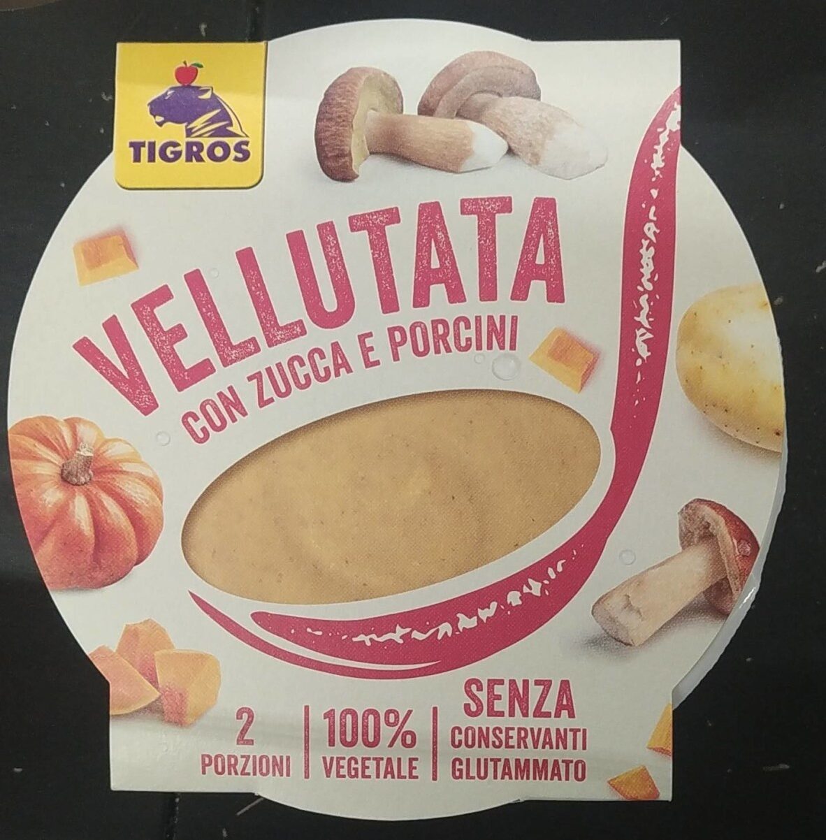 Confezione di Vellutata con zucca e porcini