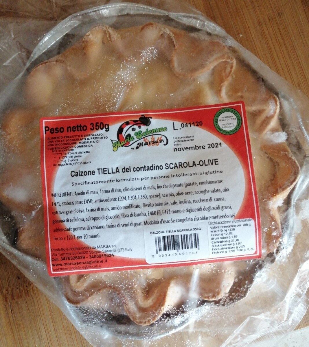 Confezione di Tiella scarola e olive