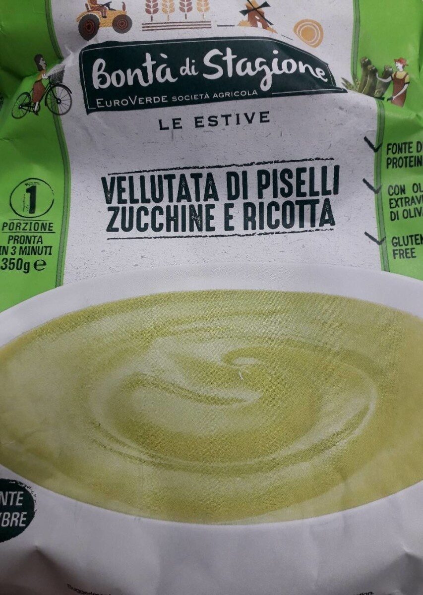 Confezione di Vellutata di piselli zucchine e ricotta