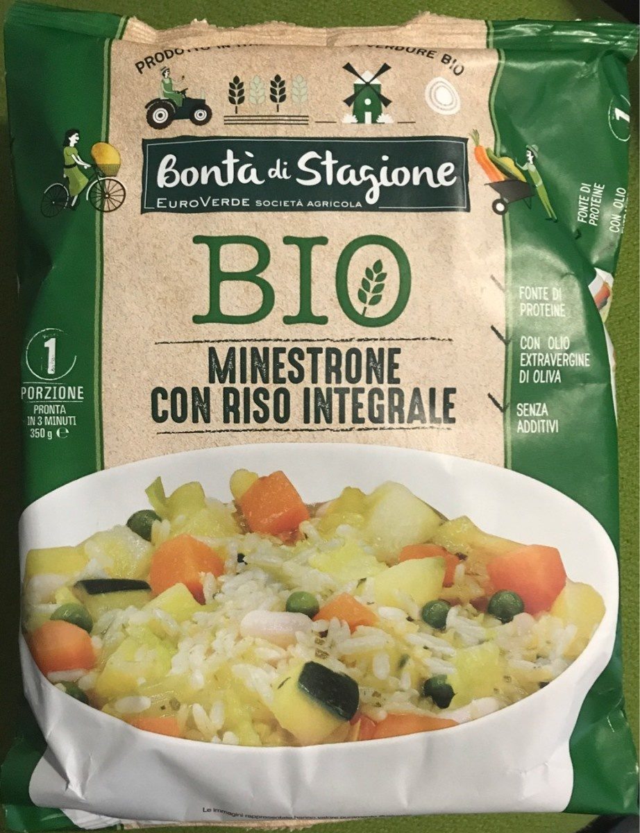 Confezione di Minestrone con riso integrale