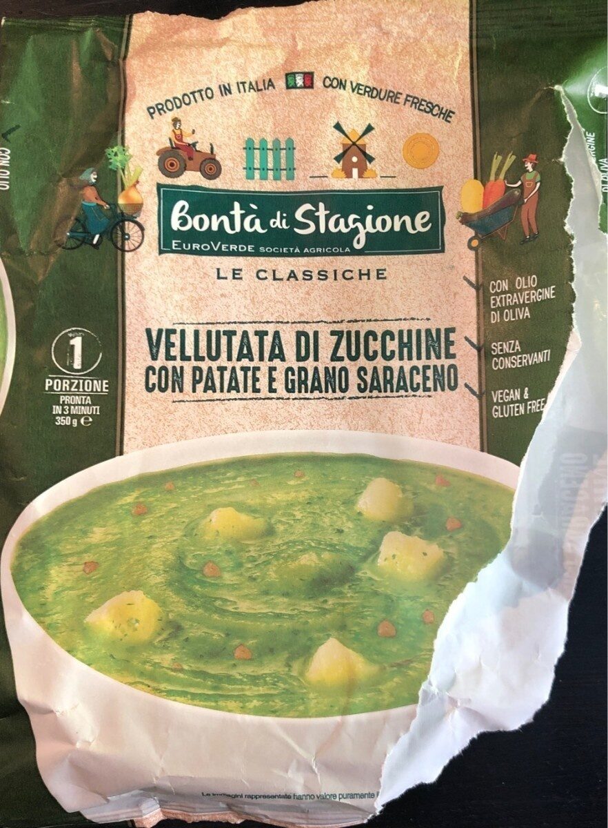 Confezione di Vellutata di Zucchine con patate e grano saraceno