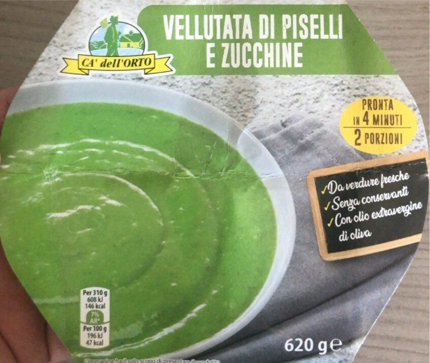Confezione di Vellutata di piselli e zucchine