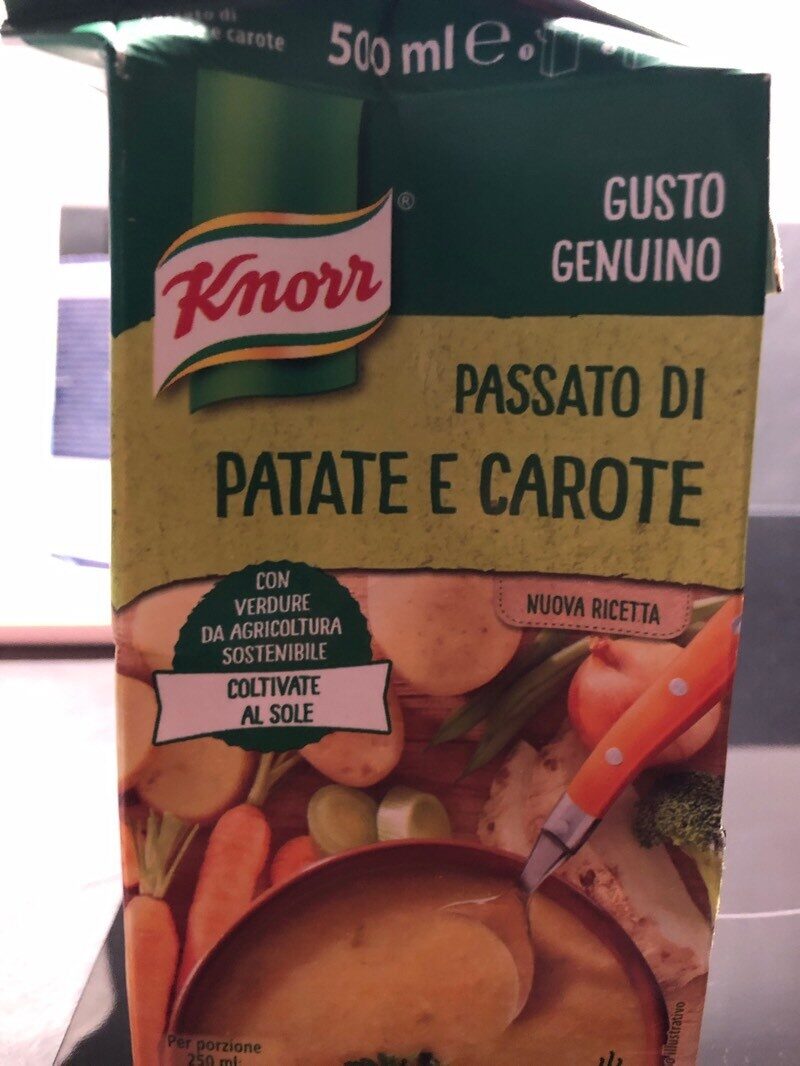 Confezione di Passato di patate e carote